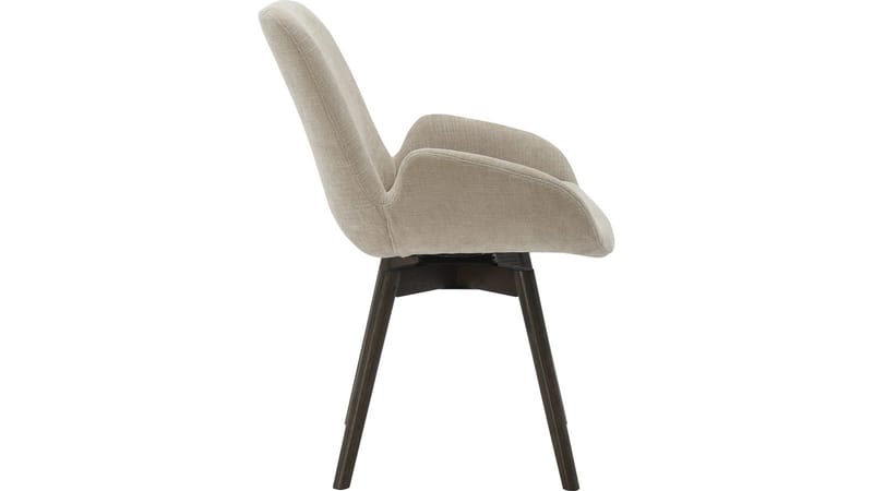 Ruokatuoli NFG Camden pyörivällä istuimella 2 kpl beige/brun ek - beige/ruskea tammi - Huonekalut - Tuoli & nojatuoli - Ruokapöydän tuolit