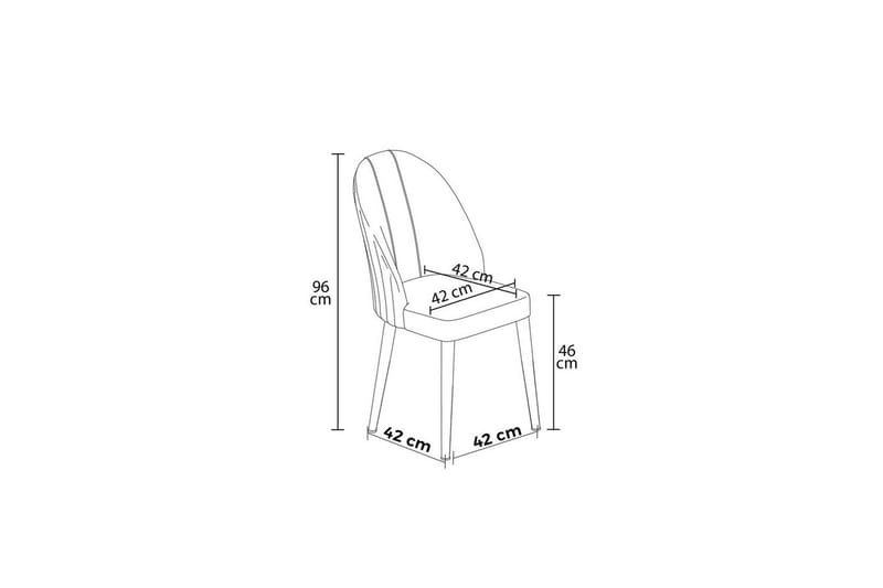 Ruokatuoli Orlen Cappuccino / kromi - Cappuccino / kromi - Huonekalut - Tuoli & nojatuoli - Ruokapöydän tuolit