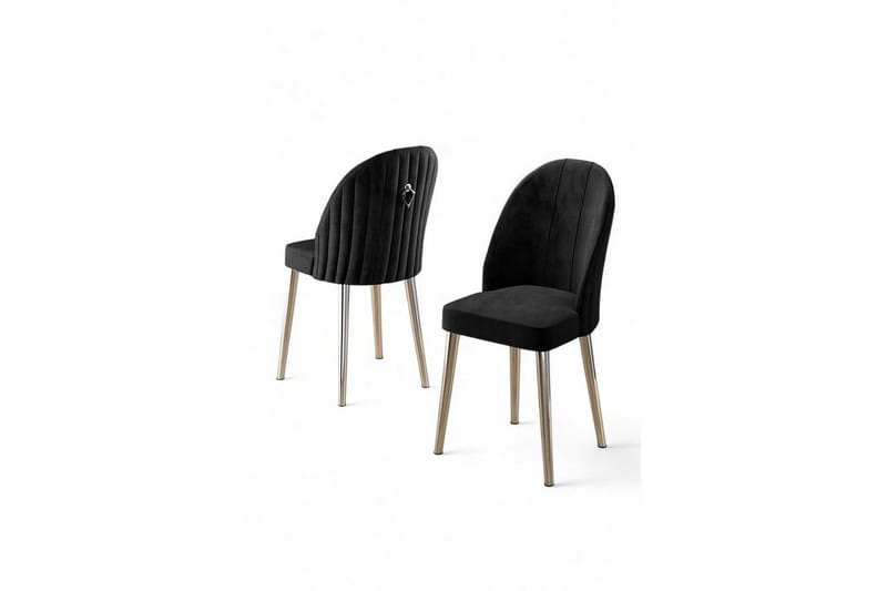 Ruokatuoli Orlen Musta / Kromi, Musta / Kromi