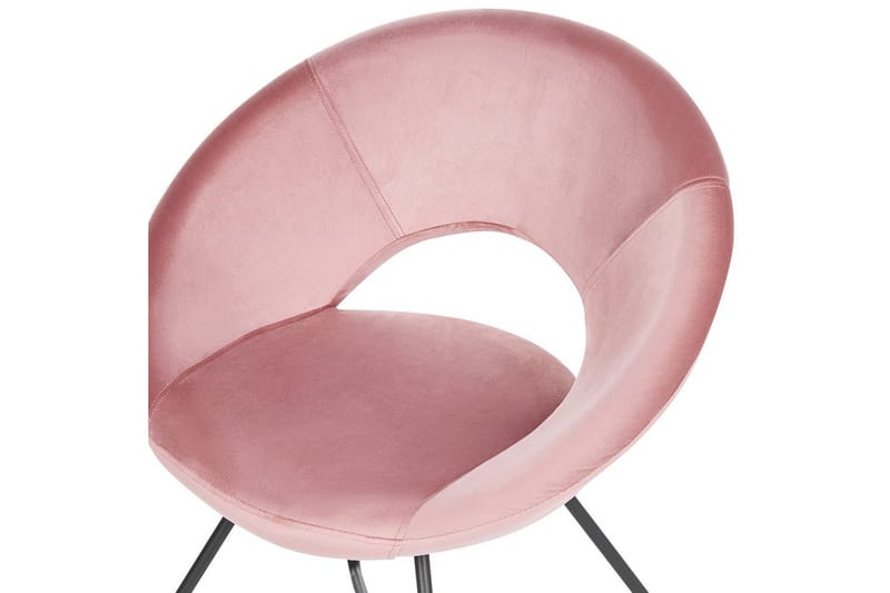 Ruokatuoli Rachel - Vaaleanpunainen, musta, Rosa, Musta - Huonekalut - Tuoli & nojatuoli - Ruokapöydän tuolit