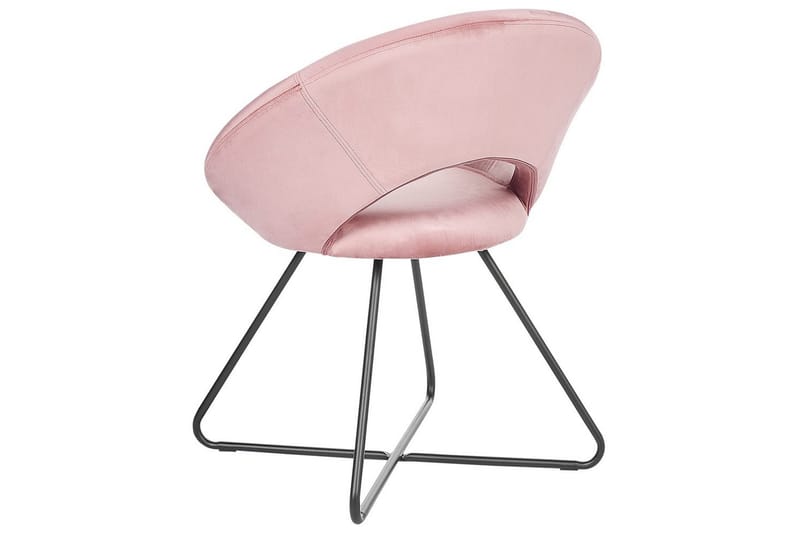 Ruokatuoli Rachel - Vaaleanpunainen, musta, Rosa, Musta - Huonekalut - Tuoli & nojatuoli - Ruokapöydän tuolit