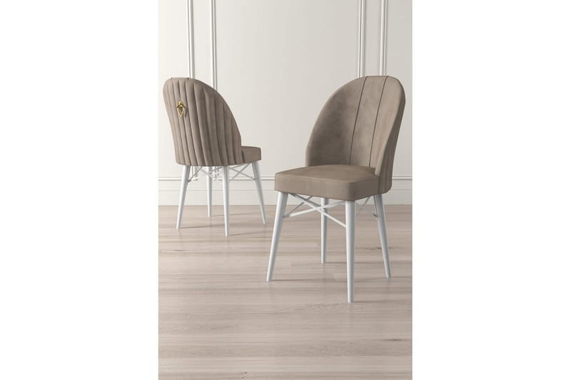 Ruokatuoli Ritim Cappuccino / valkoinen - Cappuccino / valkoinen - Huonekalut - Tuoli & nojatuoli - Ruokapöydän tuolit
