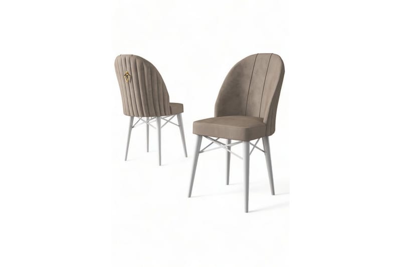 Ruokatuoli Ritim Cappuccino / valkoinen - Cappuccino / valkoinen - Huonekalut - Tuoli & nojatuoli - Ruokapöydän tuolit
