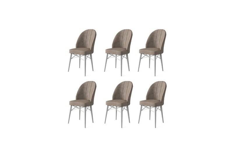 Ruokatuoli Ritim Cappuccino / valkoinen - Cappuccino / valkoinen - Huonekalut - Tuoli & nojatuoli - Ruokapöydän tuolit