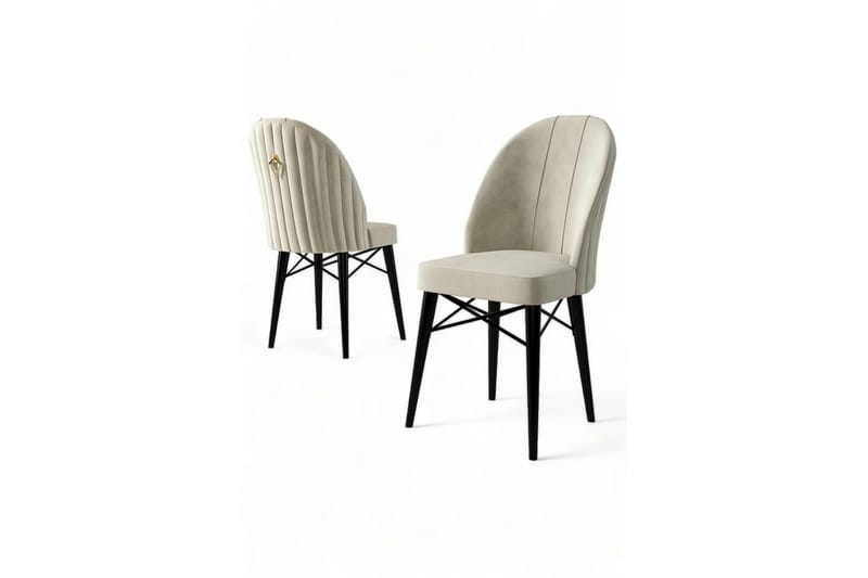 Ruokatuoli Ritim Kerma / Musta - Kerma / Musta - Huonekalut - Tuoli & nojatuoli - Ruokapöydän tuolit