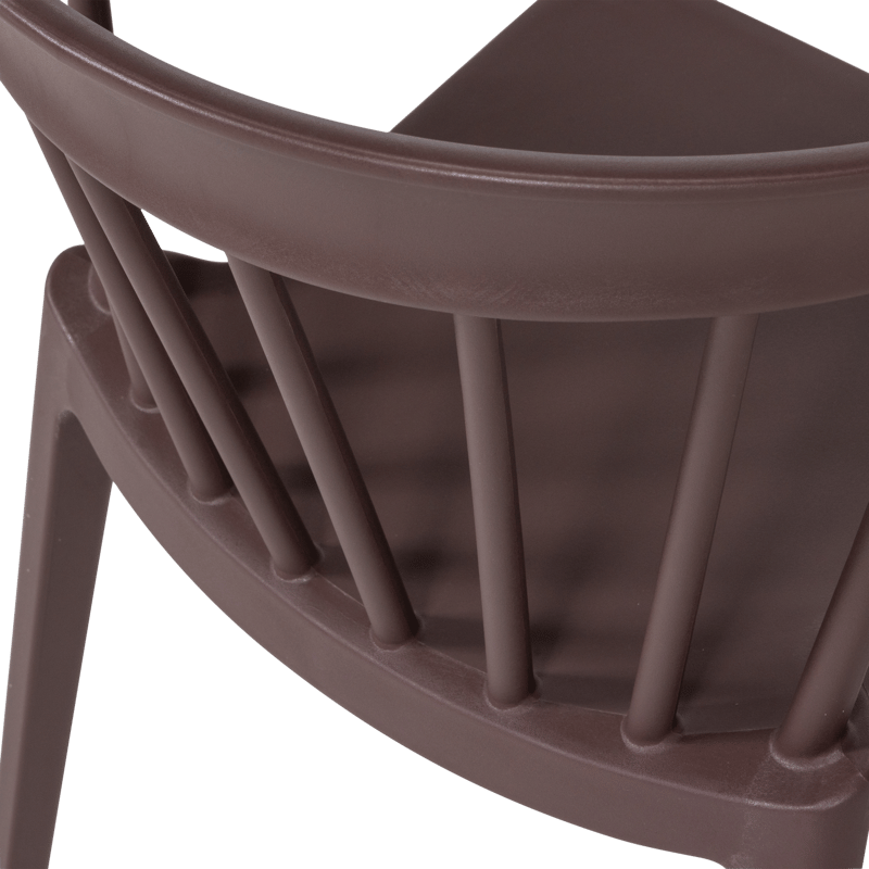 Ruokatuoli säleillä Bliss ulkokäyttöön - Lila/Ruskea - Huonekalut - Tuoli & nojatuoli - Ruokapöydän tuolit