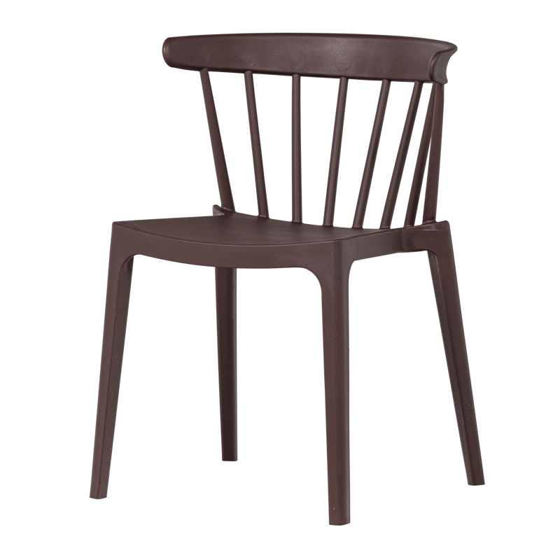 Ruokatuoli säleillä Bliss ulkokäyttöön, Lila/Ruskea