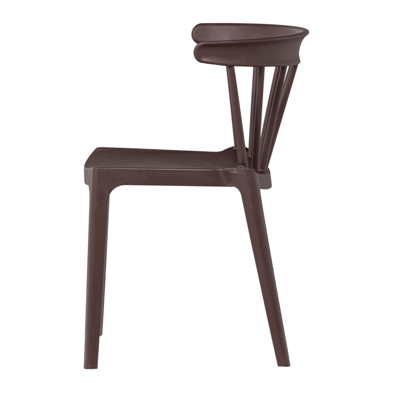 Ruokatuoli säleillä Bliss ulkokäyttöön - Lila/Ruskea - Huonekalut - Tuoli & nojatuoli - Ruokapöydän tuolit