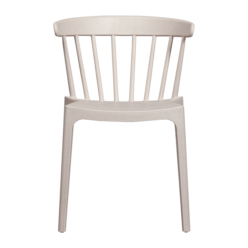 Ruokatuoli säleillä Bliss ulkokäyttöön, Luonnonvalkoinen melange