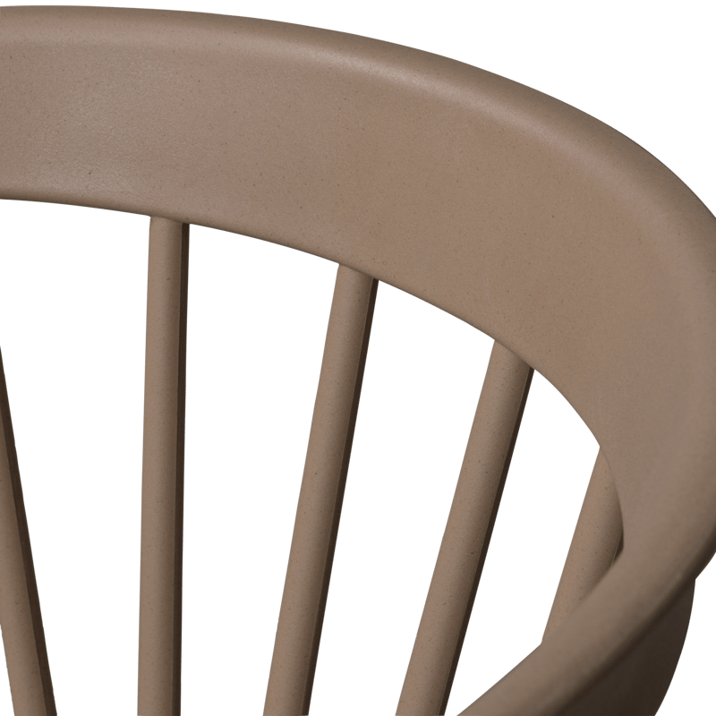 Ruokatuoli säleillä Bliss ulkokäyttöön - Ruskea melange - Huonekalut - Tuoli & nojatuoli - Ruokapöydän tuolit