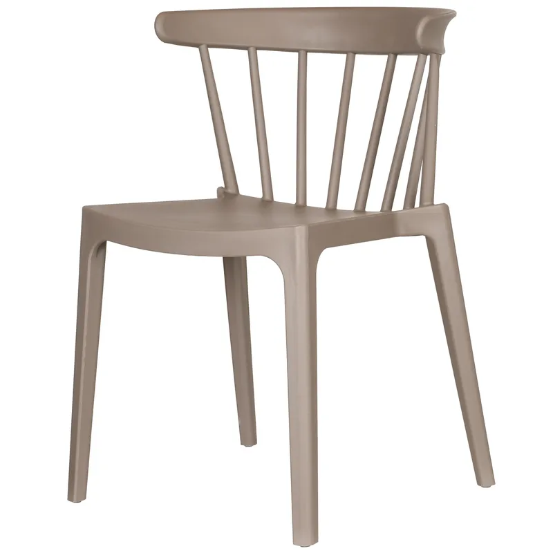 Ruokatuoli säleillä Bliss ulkokäyttöön, Taupe