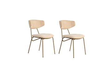 Ruokatuoli Sanroman Beige / Kulta