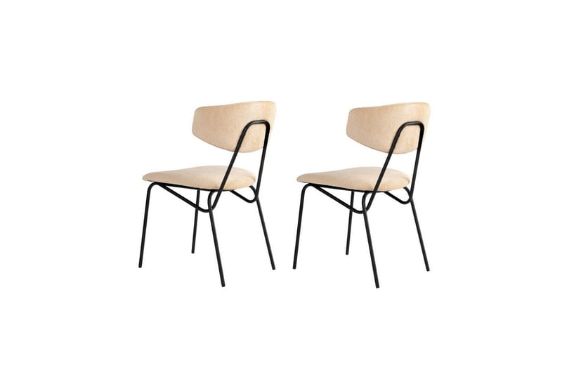 Ruokatuoli Sanroman Beige / Musta - Beige / Musta - Huonekalut - Tuoli & nojatuoli - Ruokapöyd�än tuolit