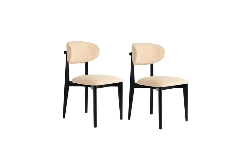 Ruokatuoli Sanroman Classic Beige / Musta - Beige / Musta - Huonekalut - Tuoli & nojatuoli - Ruokapöydän tuolit