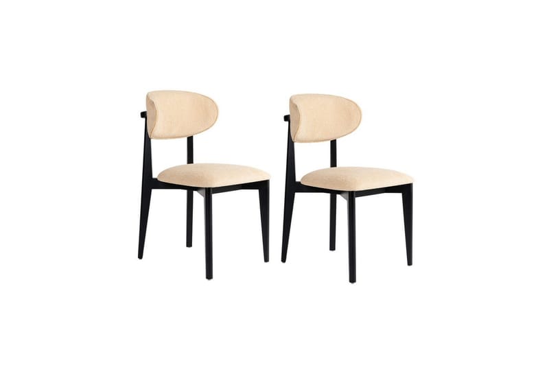 Ruokatuoli Sanroman Classic Beige / Musta - Beige / Musta - Huonekalut - Tuoli & nojatuoli - Ruokapöydän tuolit