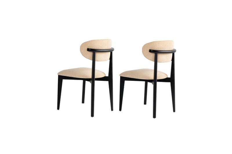 Ruokatuoli Sanroman Classic Beige / Musta - Beige / Musta - Huonekalut - Tuoli & nojatuoli - Ruokapöydän tuolit