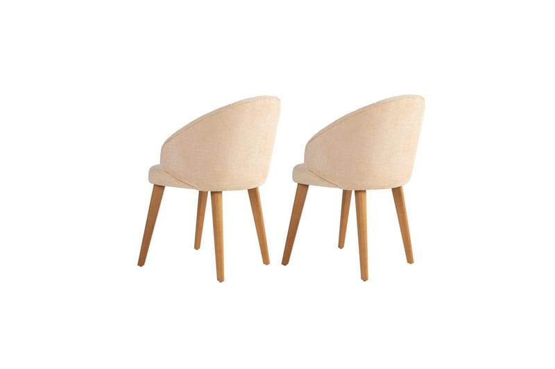 Ruokatuoli Sanroman Classic Beige / Tumma tammi - Beige / Tumma tammi - Huonekalut - Tuoli & nojatuoli - Ruokapöydän tuolit