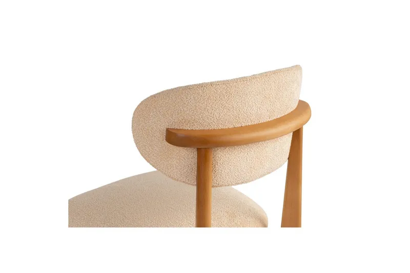 Ruokatuoli Sanroman Classic Beige / Tumma tammi - Beige / Tumma tammi - Huonekalut - Tuoli & nojatuoli - Ruokapöydän tuolit