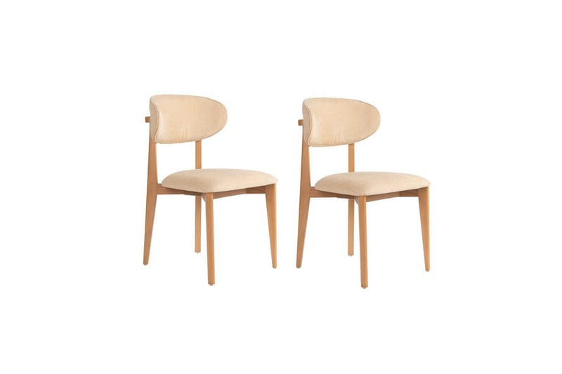 Ruokatuoli Sanroman Classic Beige / Vaalea tammi - Beige / Vaalea tammi - Huonekalut - Tuoli & nojatuoli - Ruokapöydän tuolit