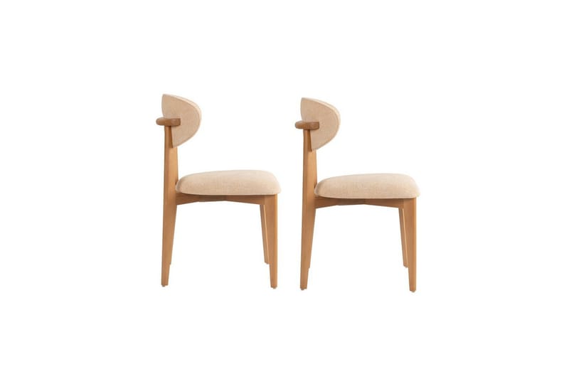 Ruokatuoli Sanroman Classic Beige / Vaalea tammi - Beige / Vaalea tammi - Huonekalut - Tuoli & nojatuoli - Ruokapöydän tuolit