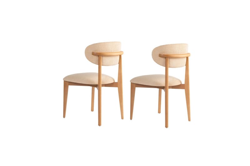 Ruokatuoli Sanroman Classic Beige / Vaalea tammi - Beige / Vaalea tammi - Huonekalut - Tuoli & nojatuoli - Ruokapöydän tuolit