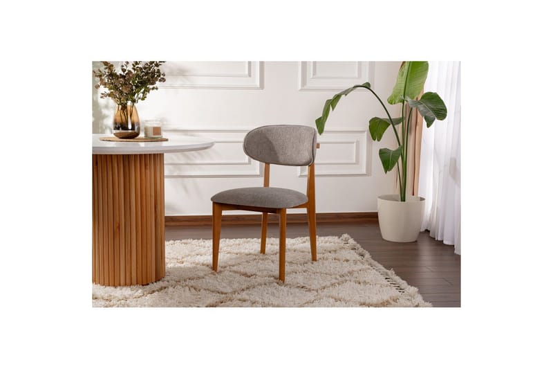 Ruokatuoli Sanroman Classic Harmaa / Tumma tammi - Harmaa / Tumma tammi - Huonekalut - Tuoli & nojatuoli - Ruokapöydän tuolit