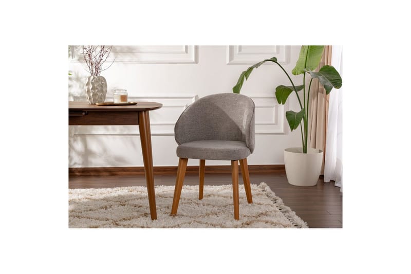 Ruokatuoli Sanroman Classic Harmaa / Tumma tammi - Harmaa / Tumma tammi - Huonekalut - Tuoli & nojatuoli - Ruokapöydän tuolit