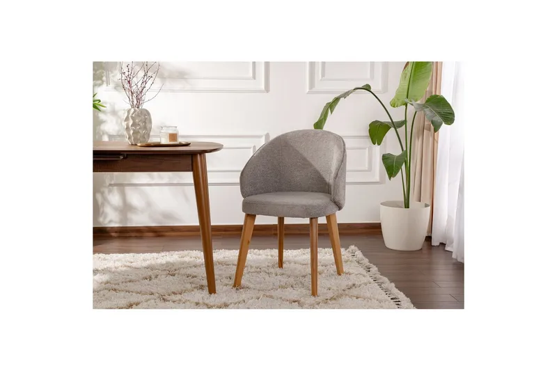 Ruokatuoli Sanroman Classic Harmaa / Vaalea tammi - Harmaa / Vaalea tammi - Huonekalut - Tuoli & nojatuoli - Ruokapöydän tuolit