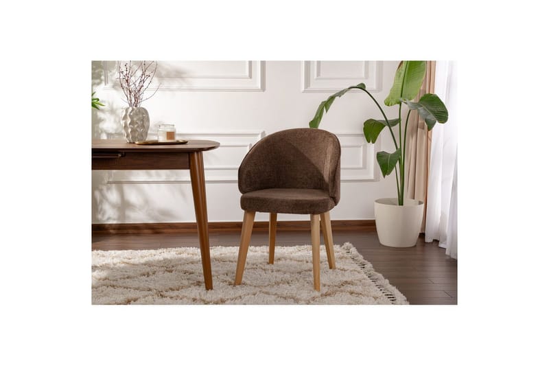 Ruokatuoli Sanroman Classic Ruskea / Vaalea tammi - Ruskea / Vaalea tammi - Huonekalut - Tuoli & nojatuoli - Ruokapöydän tuolit