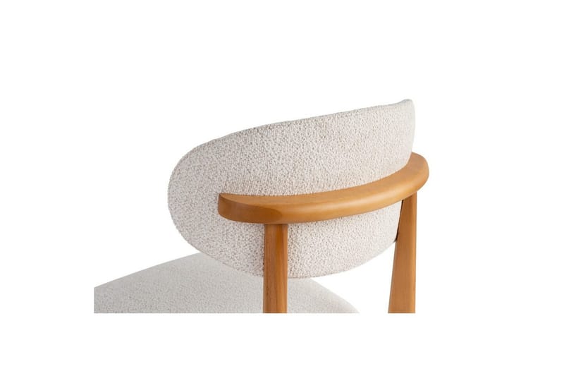 Ruokatuoli Sanroman Classic Valkoinen / Tumma tammi - Valkoinen / Tumma tammi - Huonekalut - Tuoli & nojatuoli - Ruokapöydän tuolit