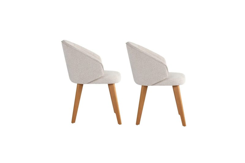 Ruokatuoli Sanroman Classic Valkoinen / Tumma tammi - Valkoinen / Tumma tammi - Huonekalut - Tuoli & nojatuoli - Ruokapöydän tuolit