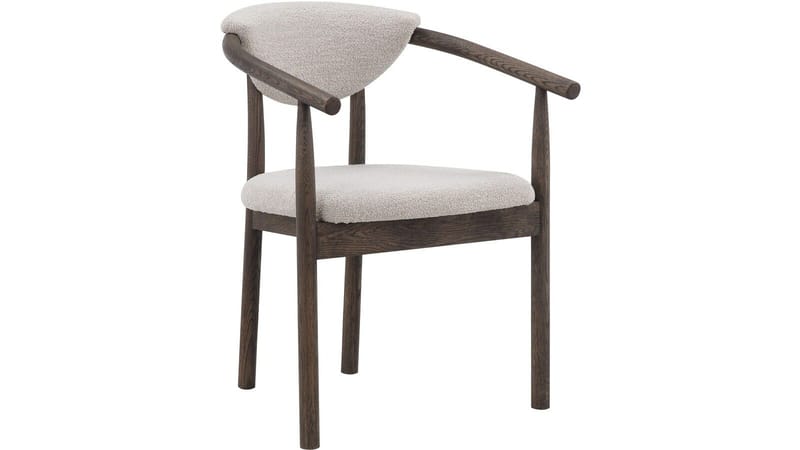 Ruokatuoli Selvik beigeä boucléa, beige