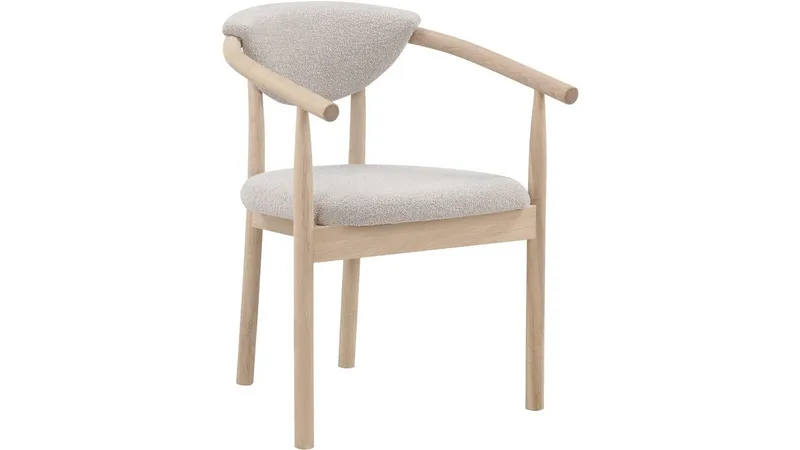 Ruokatuoli Selvik bouclé, beige