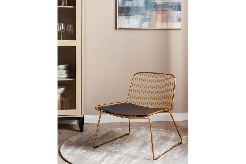 Ruokatuoli Snorum - Kulta, musta - Huonekalut - Tuoli & nojatuoli - Ruokapöydän tuolit