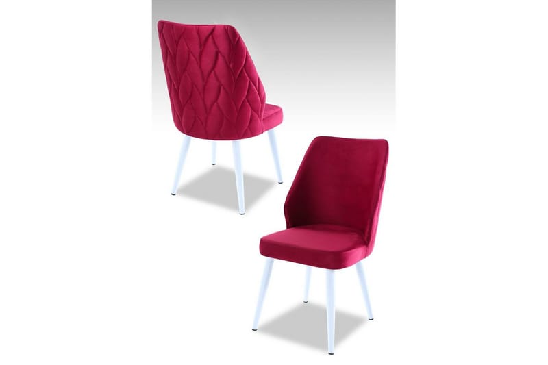 Ruokatuoli Stifen Viininpunainen / valkoinen - Viininpunainen / valkoinen - Huonekalut - Tuoli & nojatuoli - Ruokapöydän tuolit