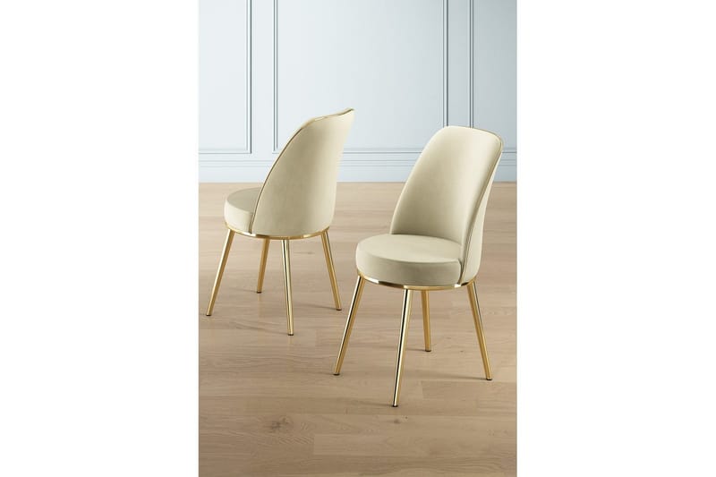 Ruokatuoli Sugako Kermanvärinen / Kulta - Kermanvärinen / Kulta - Huonekalut - Tuoli & nojatuoli - Ruokapöydän tuolit