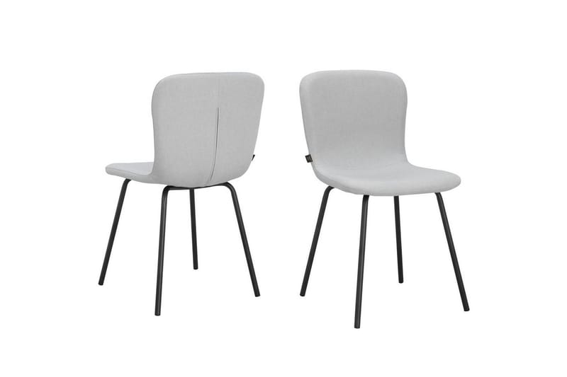 Ruokatuoli Ulmar 2 kpl:n setti Vaaleanharmaa - Vaaleanharmaa - Huonekalut - Tuoli & nojatuoli - Ruokapöydän tuolit