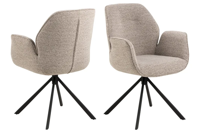 Ruokatuoli Wolki - Beige - Huonekalut - Tuoli & nojatuoli - Ruokapöydän tuolit