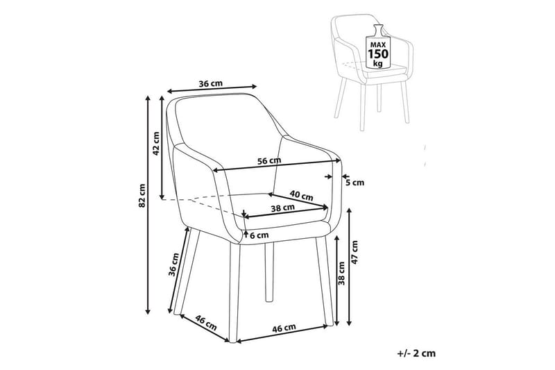 Ruokatuoli Yorkville ll - Harmaa, vaalea puu - Huonekalut - Tuoli & nojatuoli - Ruokapöydän tuolit