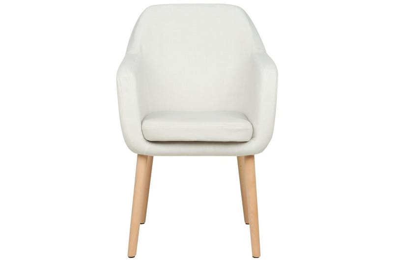 Ruokatuoli Yorkville ll - Valkoinen, vaalea puu - Huonekalut - Tuoli & nojatuoli - Ruokapöydän tuolit