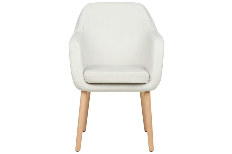 Ruokatuoli Yorkville ll - Valkoinen, vaalea puu - Huonekalut - Tuoli & nojatuoli - Ruokapöydän tuolit