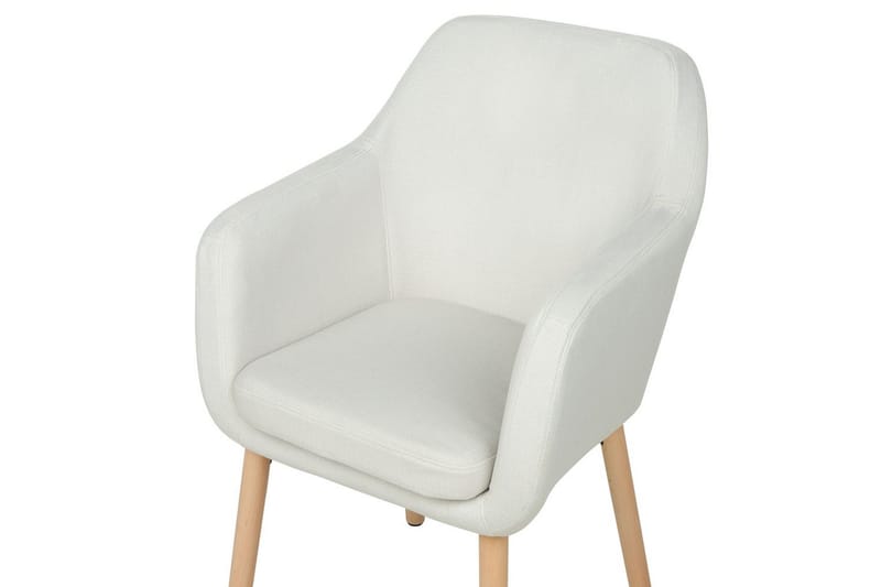 Ruokatuoli Yorkville ll - Valkoinen, vaalea puu - Huonekalut - Tuoli & nojatuoli - Ruokapöydän tuolit