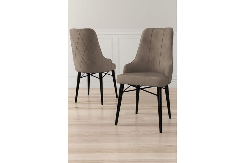 Ruokatuoli Puntoz Cappuccino / musta - Cappuccino / musta - Huonekalut - Tuoli & nojatuoli - Ruokapöydän tuolit