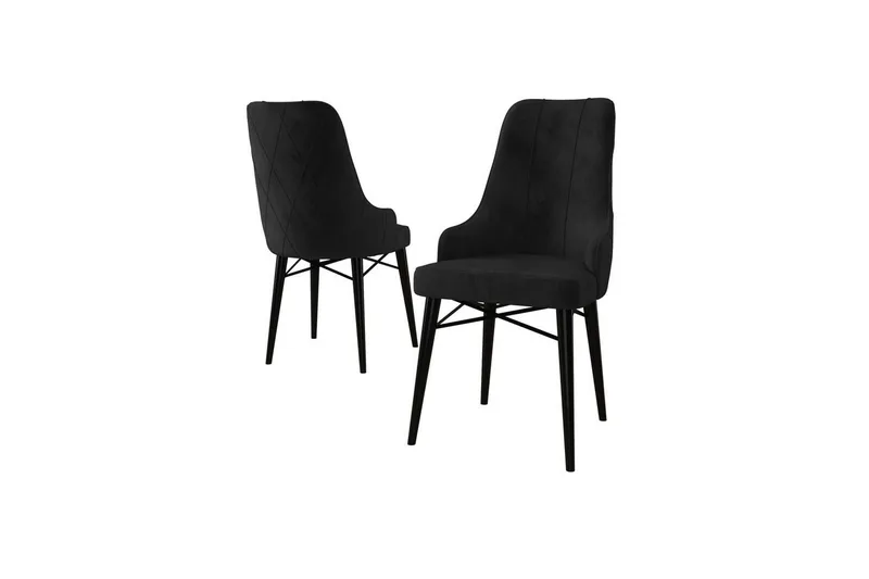 Ruokatuoli Puntoz Musta, Musta