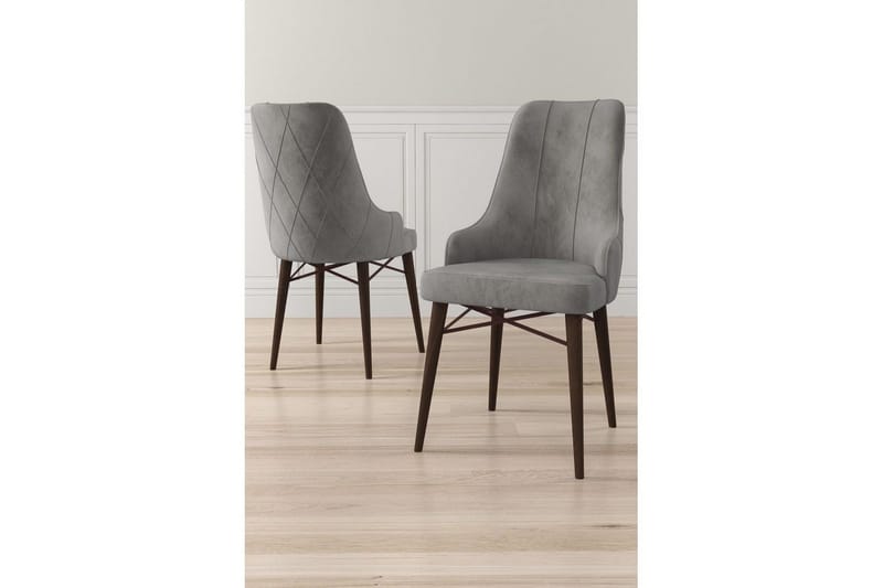 Ruokatuoli Puntoz Harmaa / Ruskea - Harmaa / Ruskea - Huonekalut - Tuoli & nojatuoli - Ruokapöydän tuolit