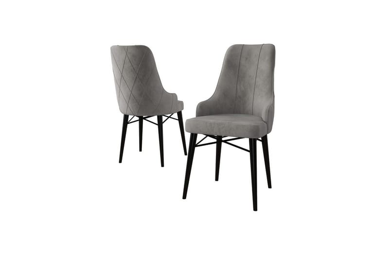 Ruokatuoli Puntoz Harmaa / Musta, Harmaa / Musta