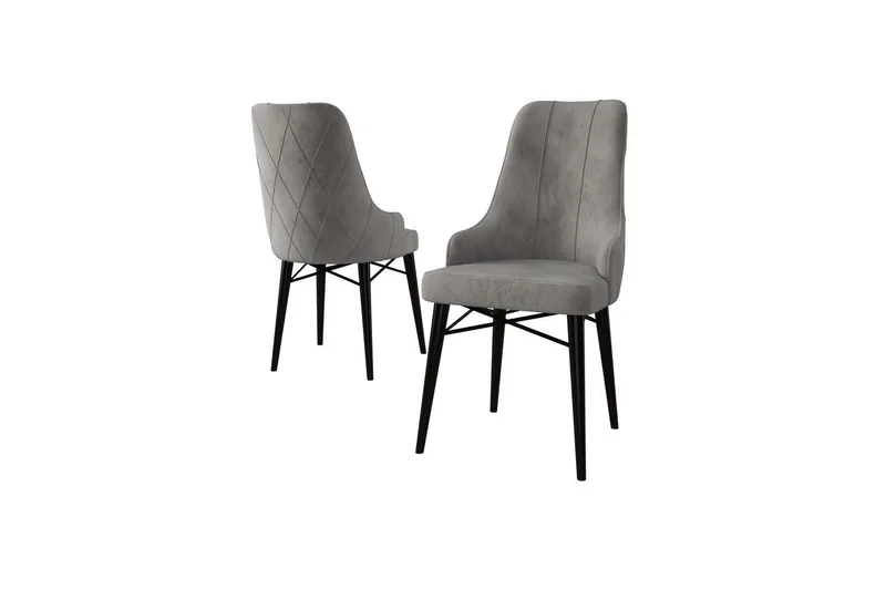 Ruokatuoli Puntoz Harmaa / Musta - Harmaa / Musta - Huonekalut - Tuoli & nojatuoli - Ruokapöydän tuolit