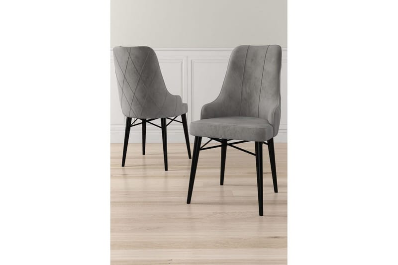 Ruokatuoli Puntoz Harmaa / Musta - Harmaa / Musta - Huonekalut - Tuoli & nojatuoli - Ruokapöydän tuolit