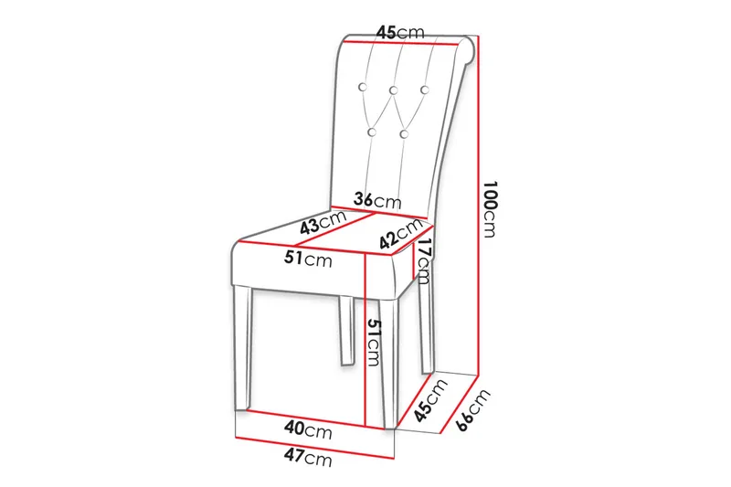 Buckfast Ruokatuoli - Huonekalut - Tuoli & nojatuoli - Ruokapöydän tuolit