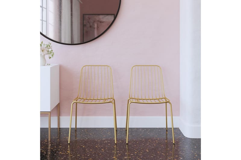 Caden Ruokatuoli Kulta 2 kpl - Dorel Home - Huonekalut - Tuoli & nojatuoli - Ruokapöydän tuolit